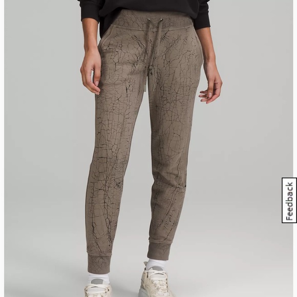 Warm down 7/8 length joggers lululemon size 4 - Picture 1 of 5